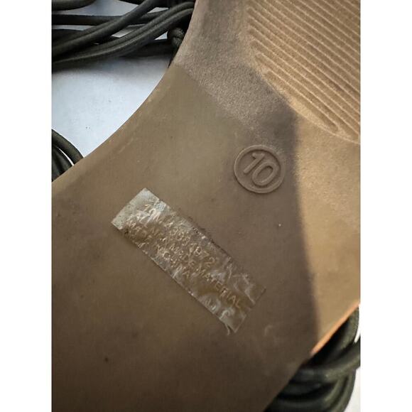 Cato Size 10 Beach Knot Braid Thong Flip Flop Sandal Olive Green Summer Vacation - Picture 5 of 6